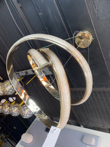 ثريا ليد 1004 لون ذهبي قياس 50 سم 192واط